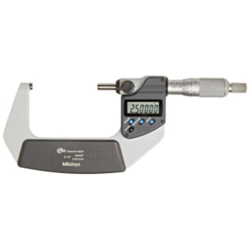 Mitutoyo Coolant Proof Micrometer, Range 2-3 w/ Ratchet Stop - 293-342